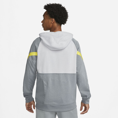 Sweat Liverpool Fleece gris jaune 2021/22