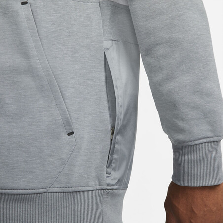 Sweat Liverpool Fleece gris jaune 2021/22
