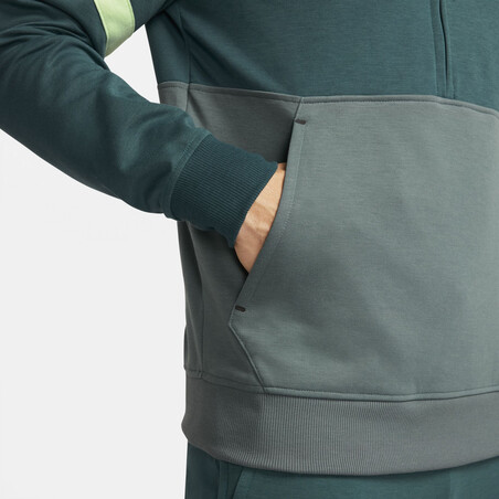 Sweat zippé Tottenham Fleece vert 2021/22