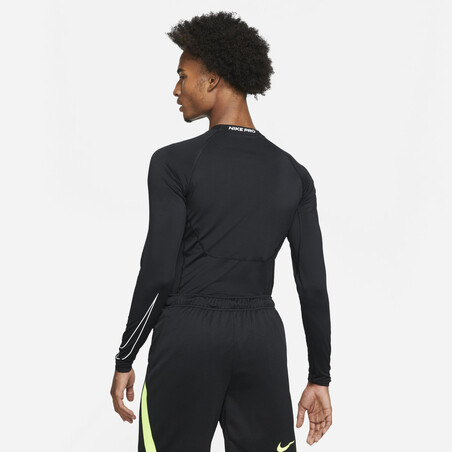 Sous-maillot manches longues Nike Pro noir blanc