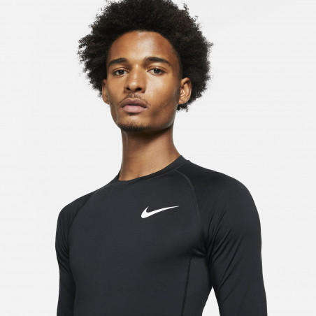 Sous-maillot manches longues Nike Pro noir blanc
