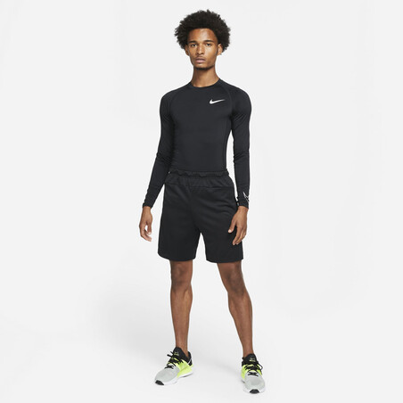 Sous-maillot manches longues Nike Pro noir blanc