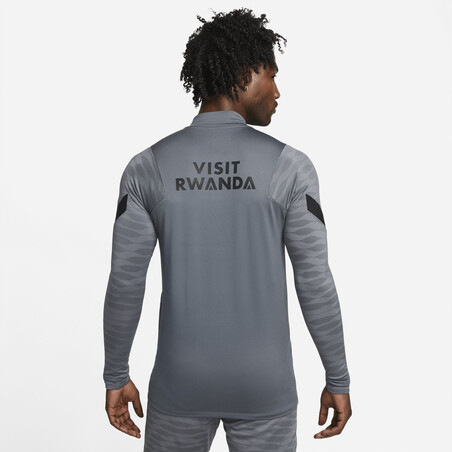 Sweat zippé PSG Strike gris rouge 2021/22