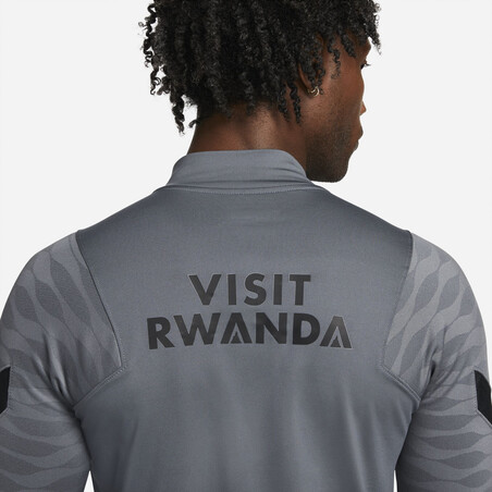 Sweat zippé PSG Strike gris rouge 2021/22