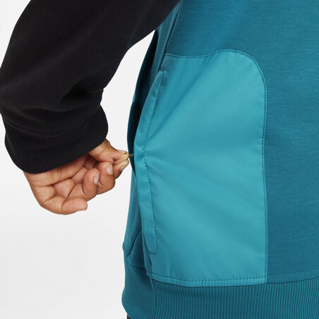 Sweat à capuche junior Chelsea Fleece noir bleu 2021/22
