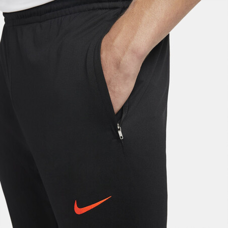 Pantalon survêtement Chelsea noir orange 2021/22