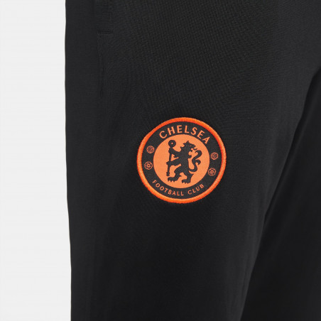 Pantalon survêtement Chelsea noir orange 2021/22