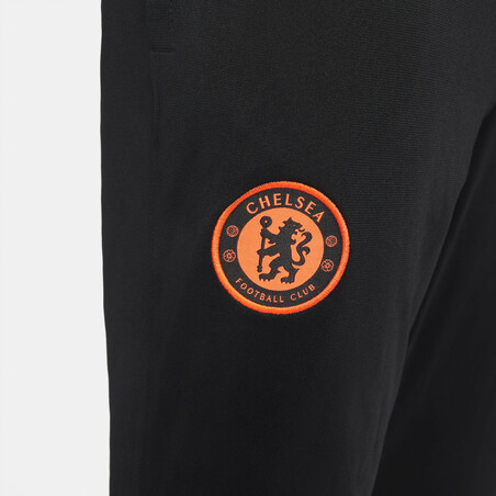 Pantalon survêtement Chelsea noir orange 2021/22