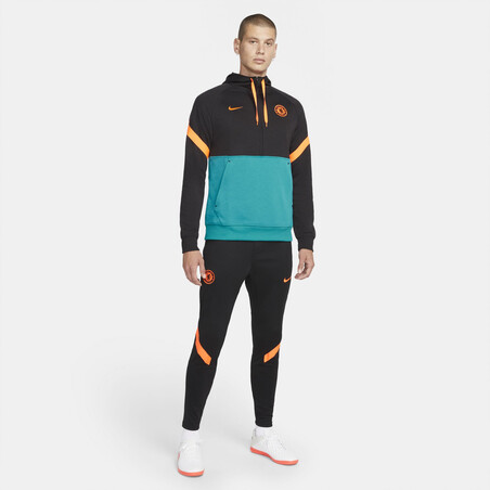 Pantalon survêtement Chelsea noir orange 2021/22