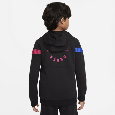Sweat zippé junior FC Barcelone Fleece noir rose 2021/22