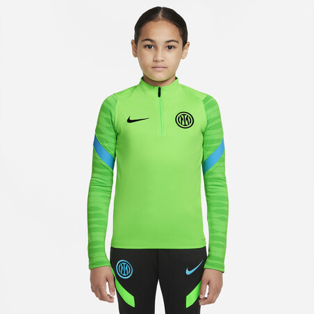 Sweat zippé junior Inter Milan Strike vert 2021/22