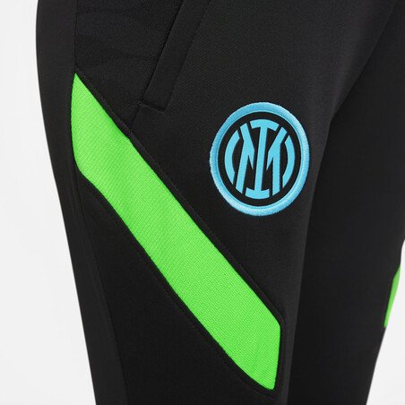 Pantalon survêtement junior Inter Milan Strike noir vert 2021/22