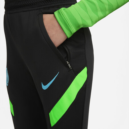 Pantalon survêtement junior Inter Milan Strike noir vert 2021/22