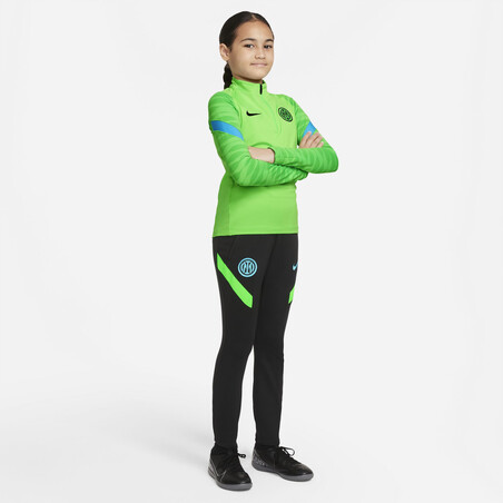 Pantalon survêtement junior Inter Milan Strike noir vert 2021/22