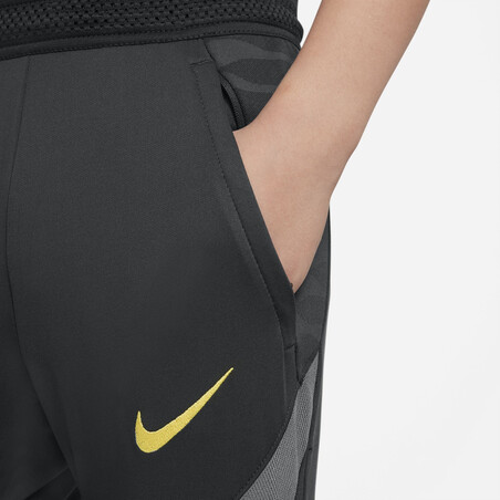 Pantalon survêtement junior Liverpool Strike noir jaune 2021/22