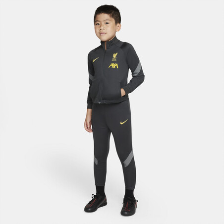 Ensemble survêtement enfant Liverpool noir jaune 2021/22