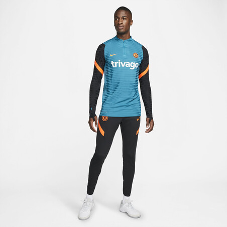 Pantalon survêtement Chelsea Strike noir orange 2021/22