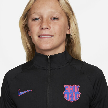 Ensemble survêtement junior FC Barcelone noir rose 2021/22
