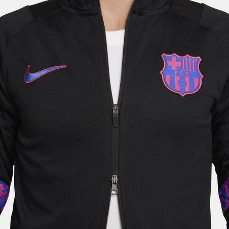 Ensemble survêtement junior FC Barcelone noir rose 2021/22