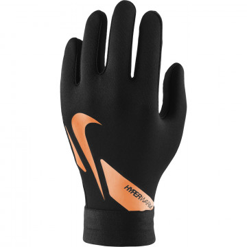 Gants joueurs junior Nike Hyperwarm noir orange