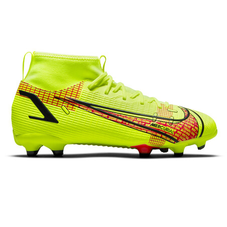 Nike Mercurial Superfly 8 junior Academy FG/MG jaune rouge