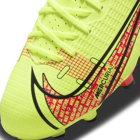Nike Mercurial Vapor 14 junior Academy FG/MG jaune rouge