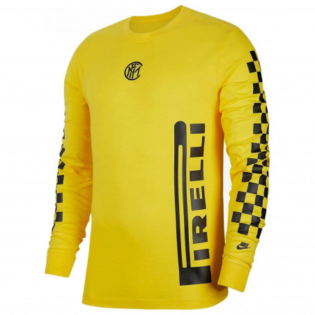 T-shirt manches longues Inter Milan jaune 2020/21