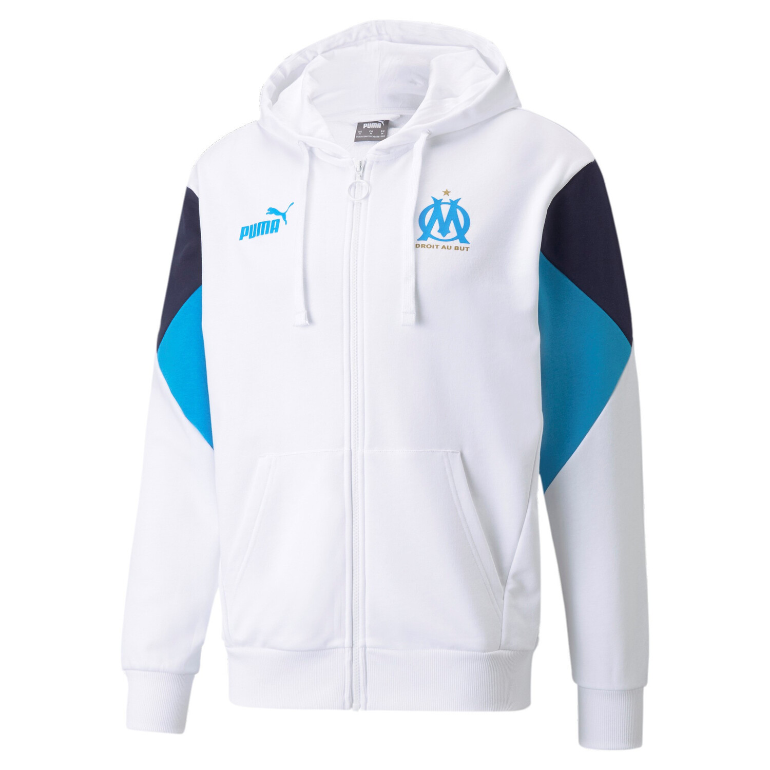 Survetement Polo OM Olympique de Marseille 2021 2022 Blanc 