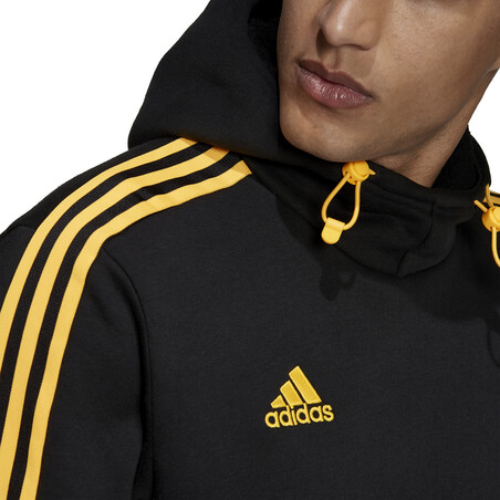 Sweat à capuche adidas Tiro noir orange