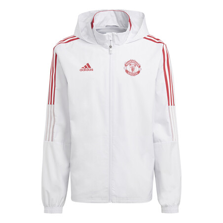 Veste imperméable Manchester United blanc rouge 2021/22