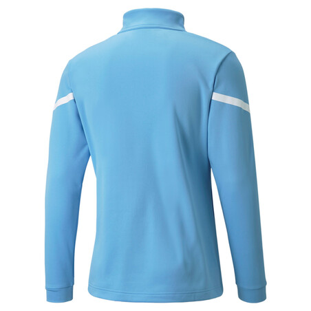 Sweat zippé avant match Manchester City bleu blanc 2021/22