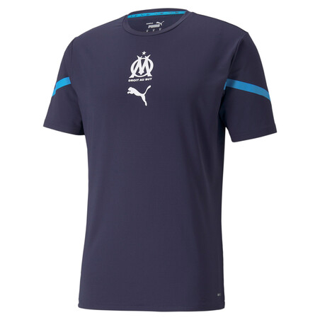 Maillot avant match OM bleu 2021/22