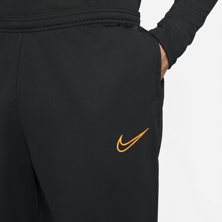 Pantalon survêtement Nike Academy noir orange