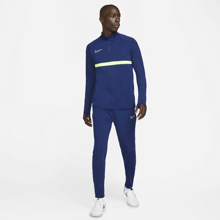 Pantalon survêtement Nike Academy bleu jaune