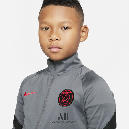 Ensemble survêtement junior PSG gris rose 2021/22