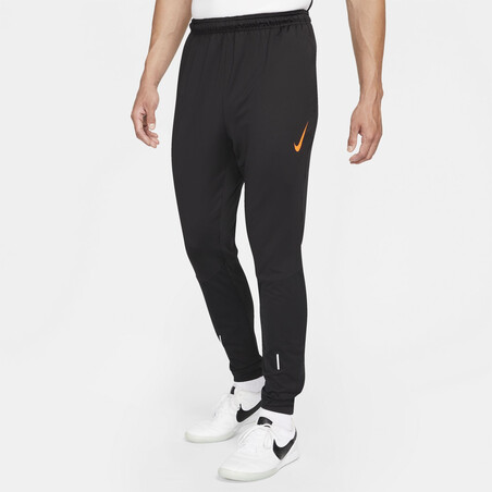 Pantalon survêtement Nike Therma-Fit noir orange