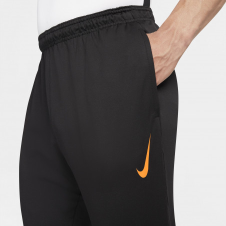 Pantalon survêtement Nike Therma-Fit noir orange