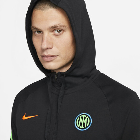 Sweat zippé Inter Milan Fleece noir 2021/22
