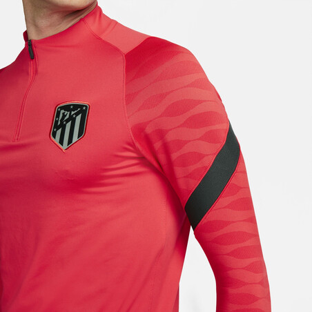 Sweat zippé Atlético Madrid rouge noir 2021/22