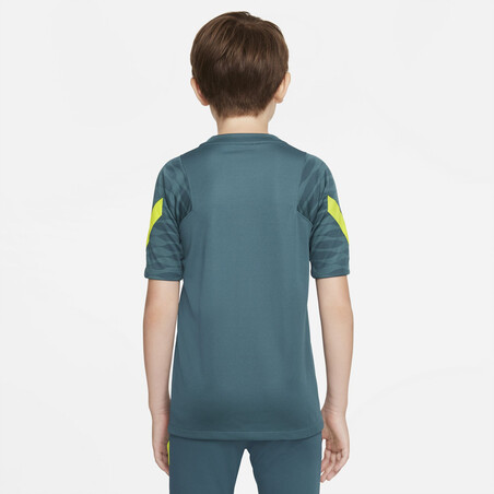 Maillot entraînement junior Tottenham vert jaune 2021/22