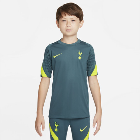 Maillot entraînement junior Tottenham vert jaune 2021/22