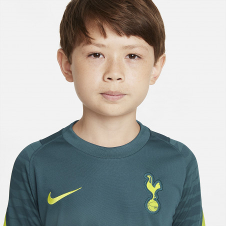 Maillot entraînement junior Tottenham vert jaune 2021/22