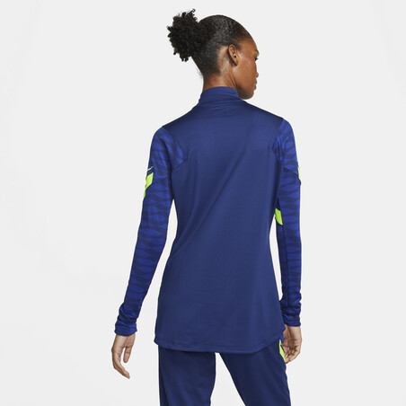 Sweat zippé Femme Nike Strike bleu