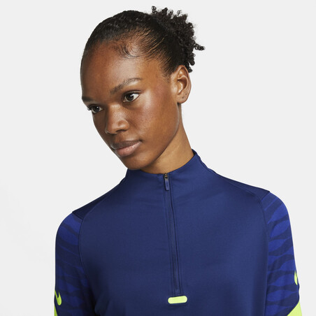 Sweat zippé Femme Nike Strike bleu