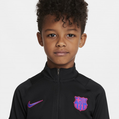 Ensemble survêtement enfant FC Barcelone noir rose 2021/22