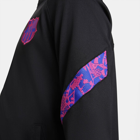 Ensemble survêtement enfant FC Barcelone noir rose 2021/22