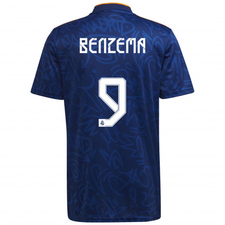 Maillot Benzema Real Madrid extérieur 2021/22