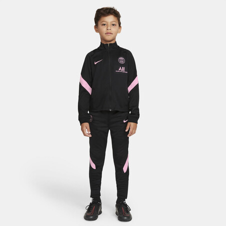 Ensemble survêtement enfant PSG noir rose 2021/22