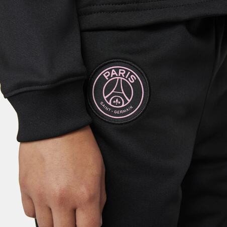 Ensemble survêtement enfant PSG noir rose 2021/22