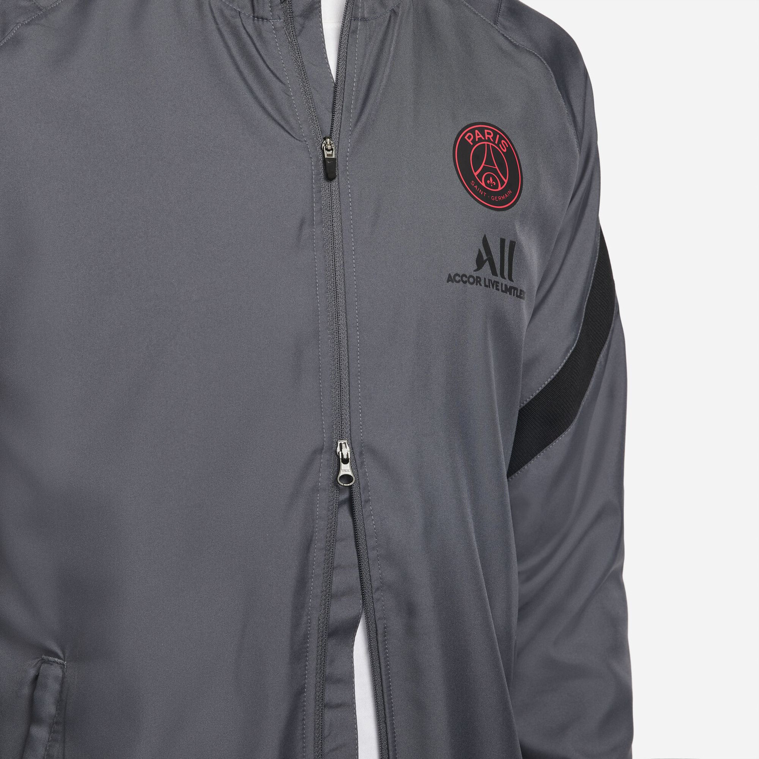 Ensemble survêtement PSG Woven gris rouge 2021/22 sur